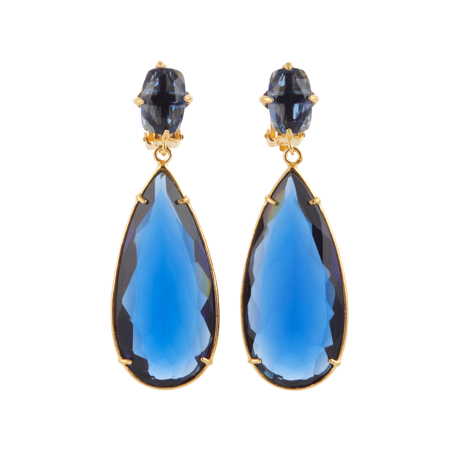 Franca Earrings Dark Blue