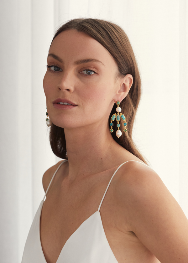 Sofia Earrings Turquoise - Christie Nicolaides