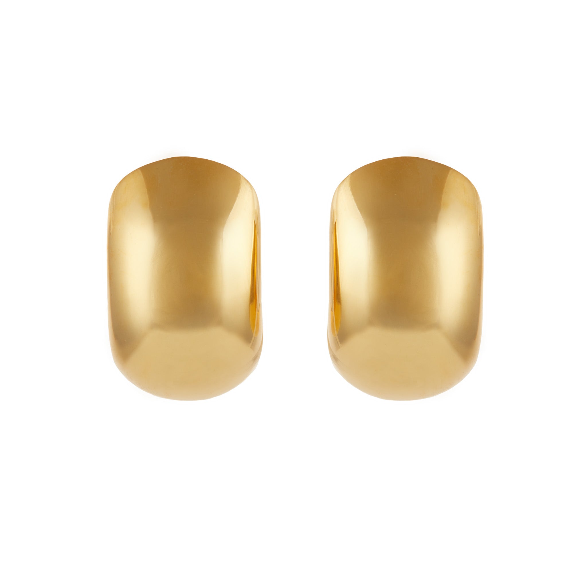 Christie Nicolaides Elli Earrings Medium, 24k gold plated