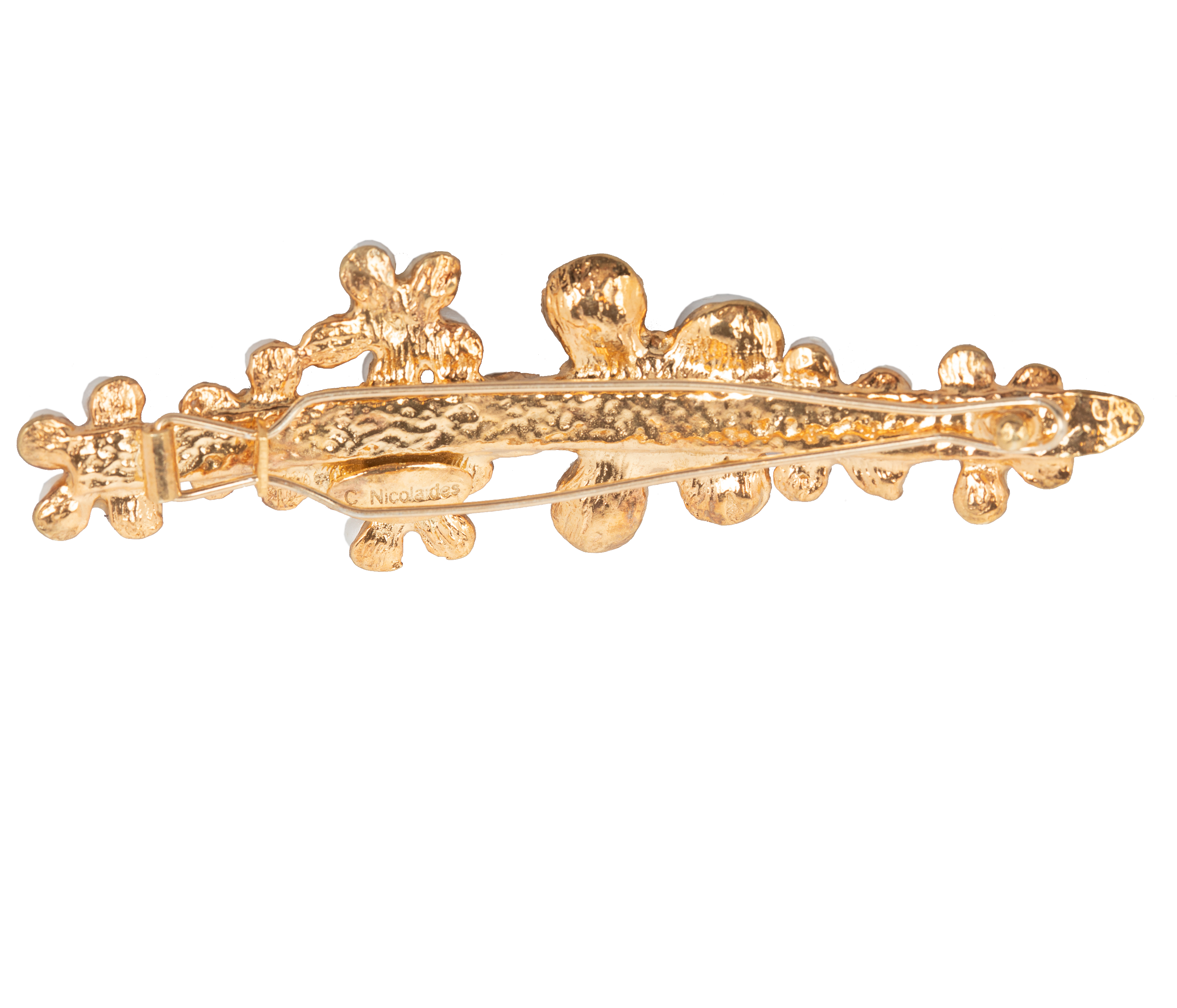 Lena Hair Clip Gold Pearl