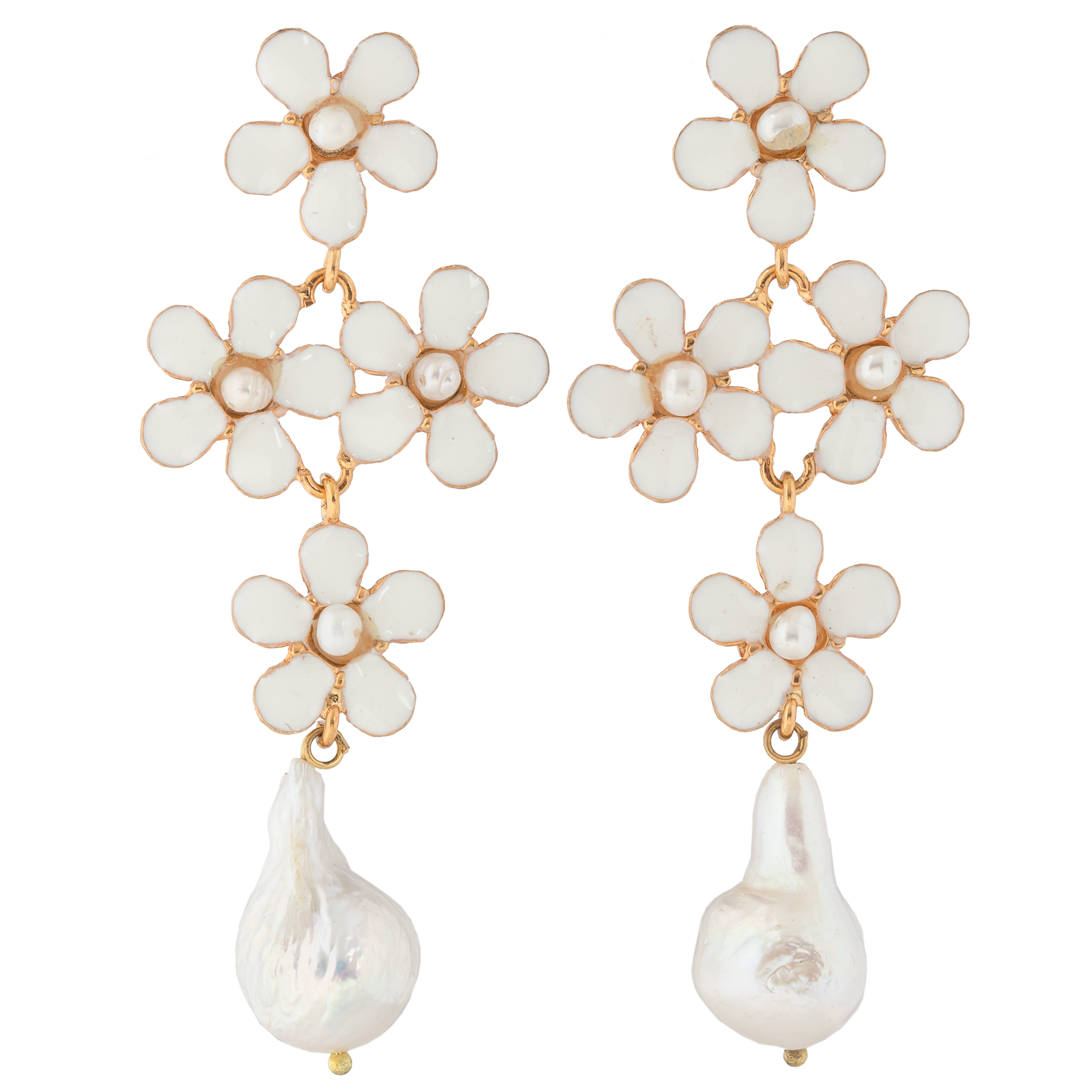 Elodie Earrings White - Christie Nicolaides