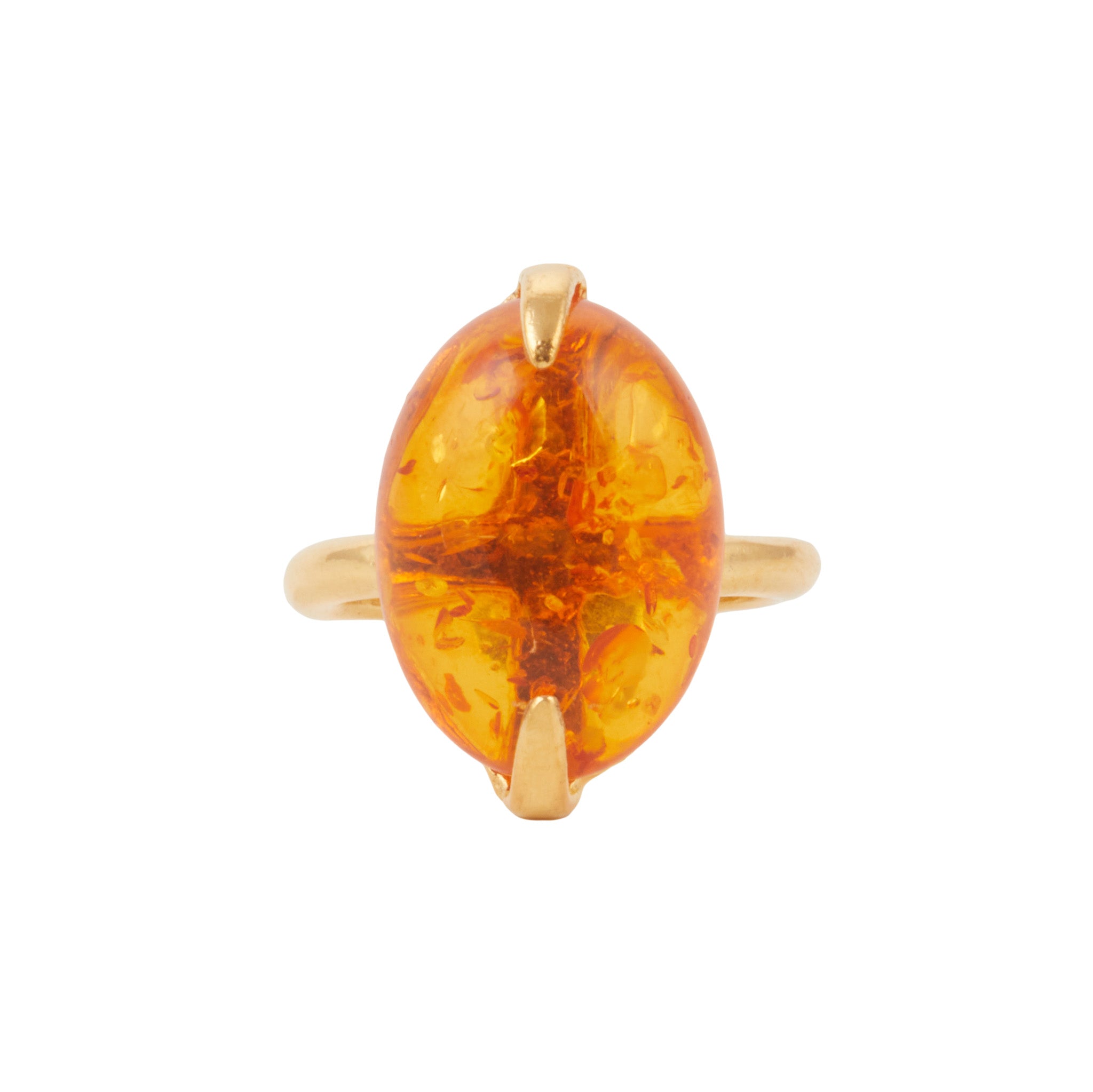 Christie Nicolaides Aliki Ring, Amber, 24k gold plated