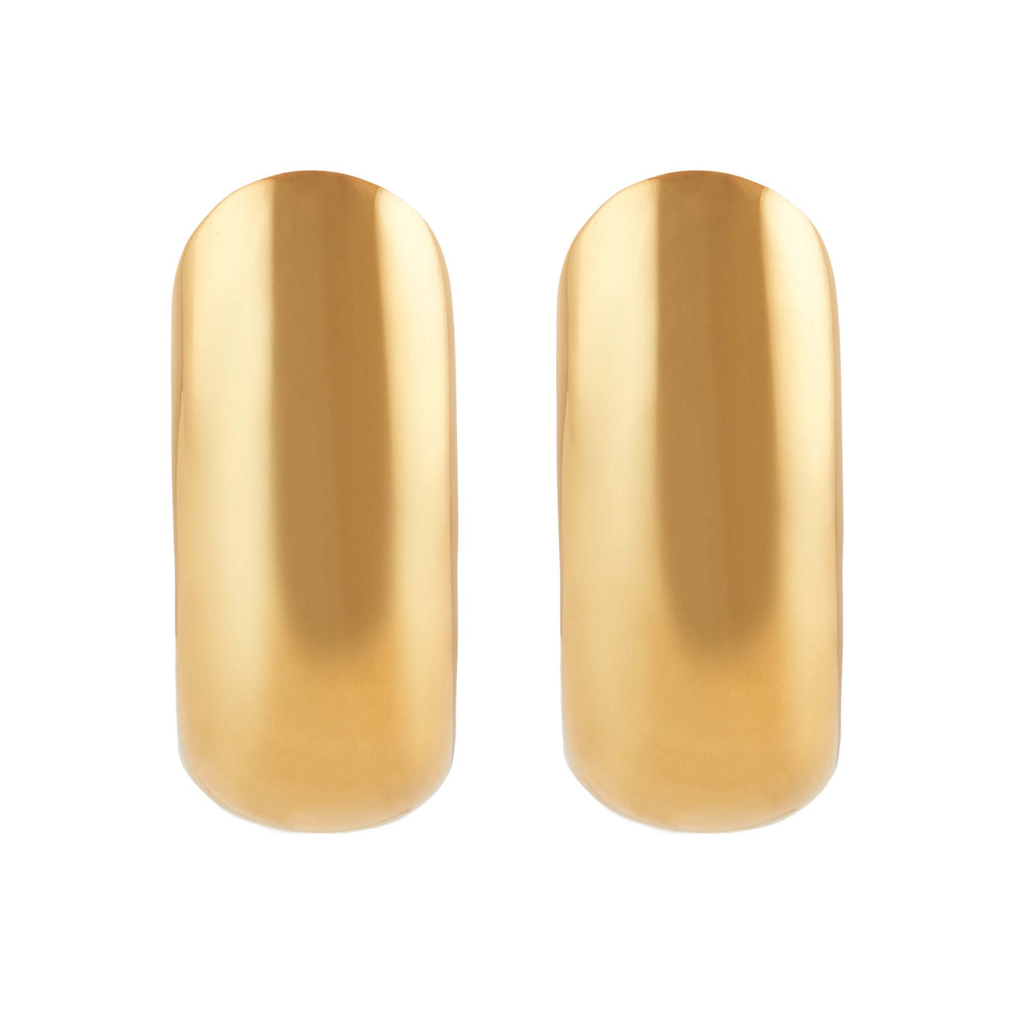 Christie Nicolaides Amelda Earrings Large, 24k gold plated