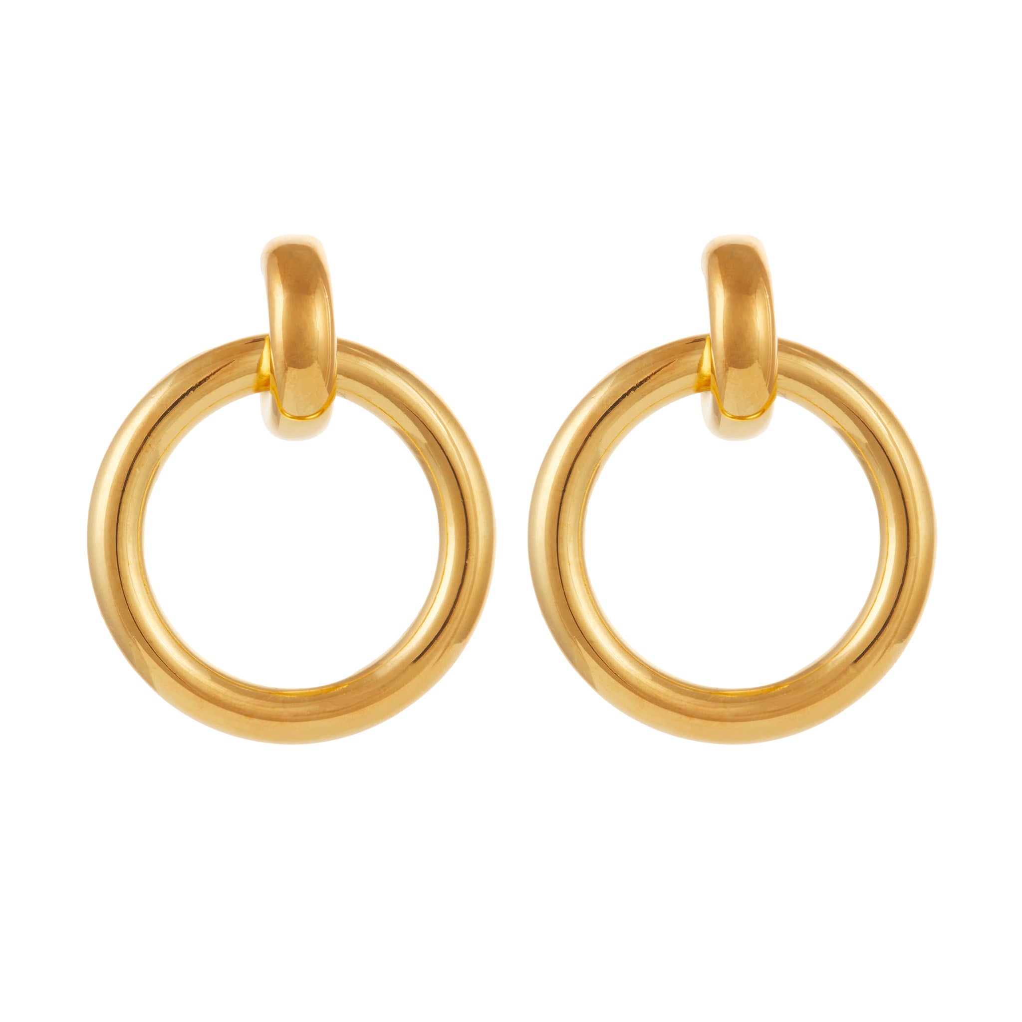 Christie Nicolaides Delia Earrings, 24k gold plated