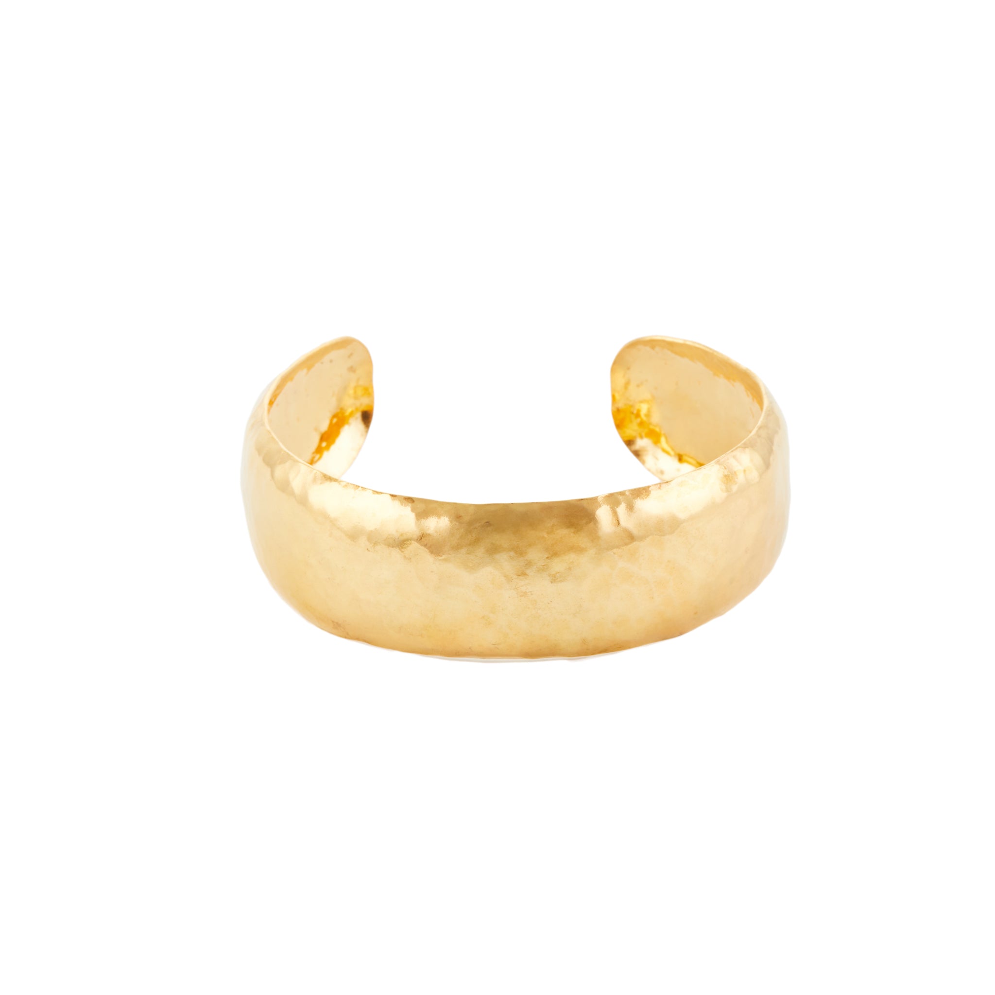 Christie Nicolaides Helena Gold Cuff Bangle, 24k gold plated