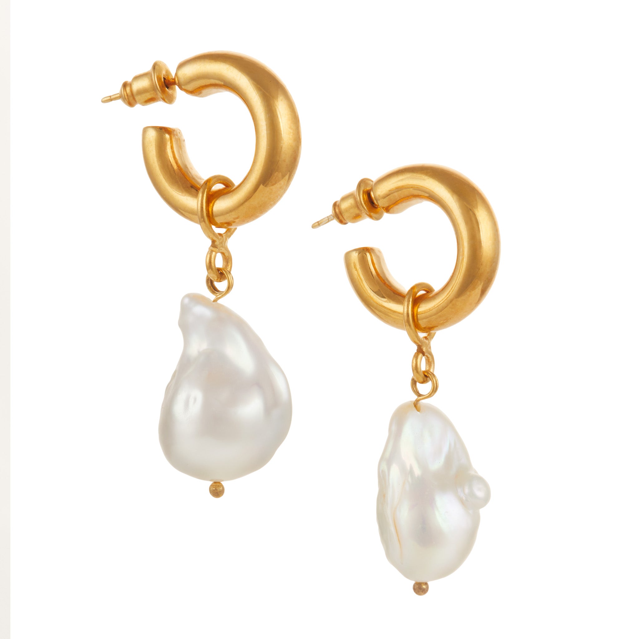 Nicoleta Earrings White