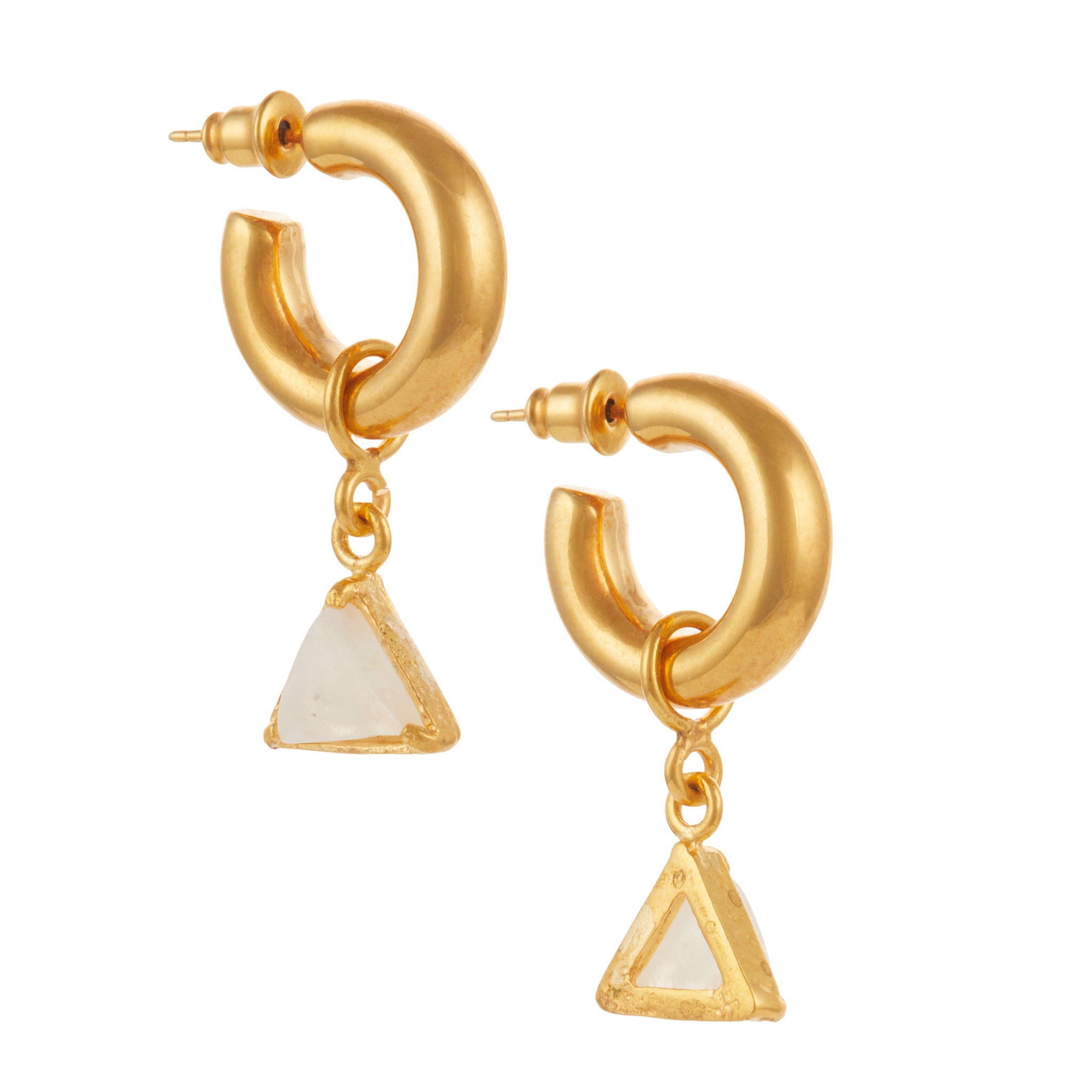 Nicoleta Earrings White