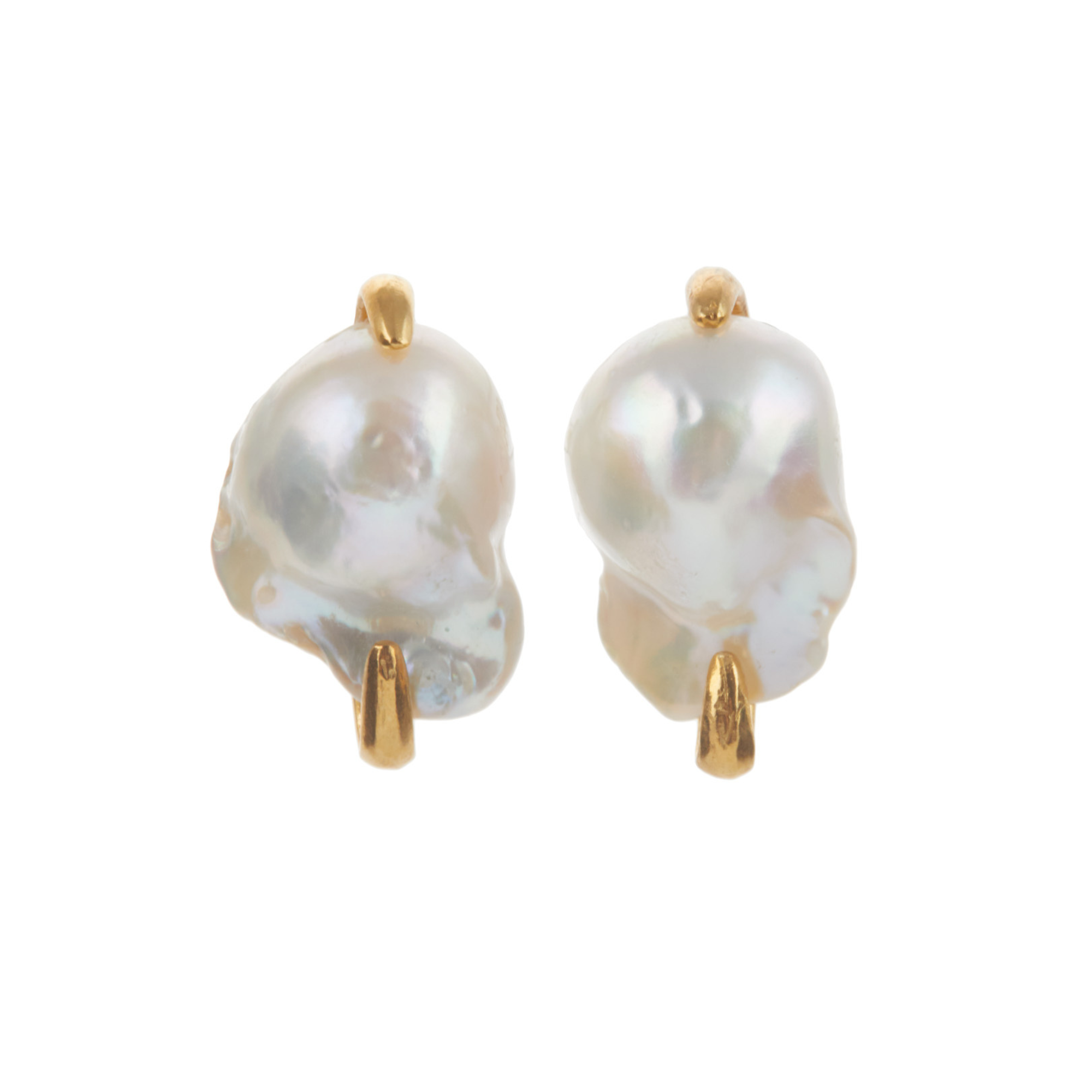 Christie Nicolaides Thea Stud Earrings, 24k gold plated