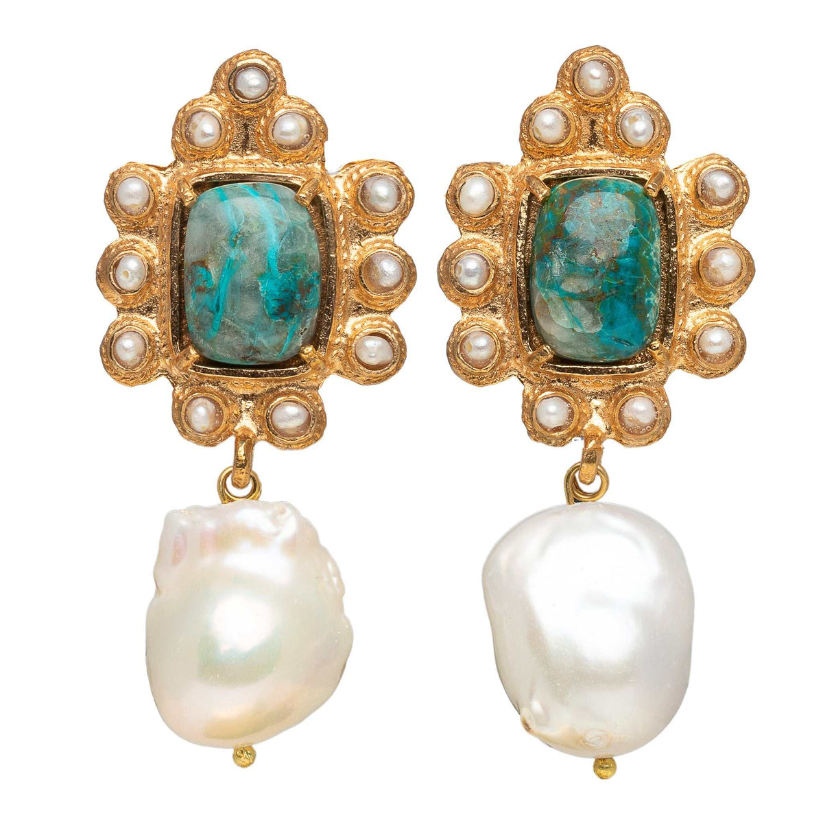 Amalita Earrings Turquoise – Christie Nicolaides